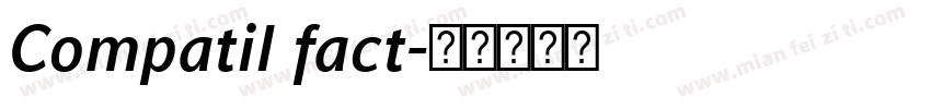 Compatil fact字体转换